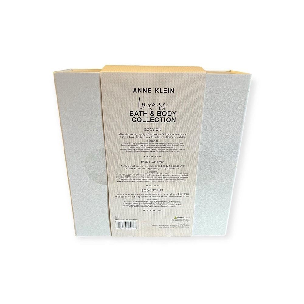 NEW Sealed Anne Klein Luxury Bath & Body Collection w/Keepsake Box Oil Cream 4pc - Picture 5 of 9